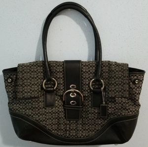 Coach Women's Handbag Logo Print.